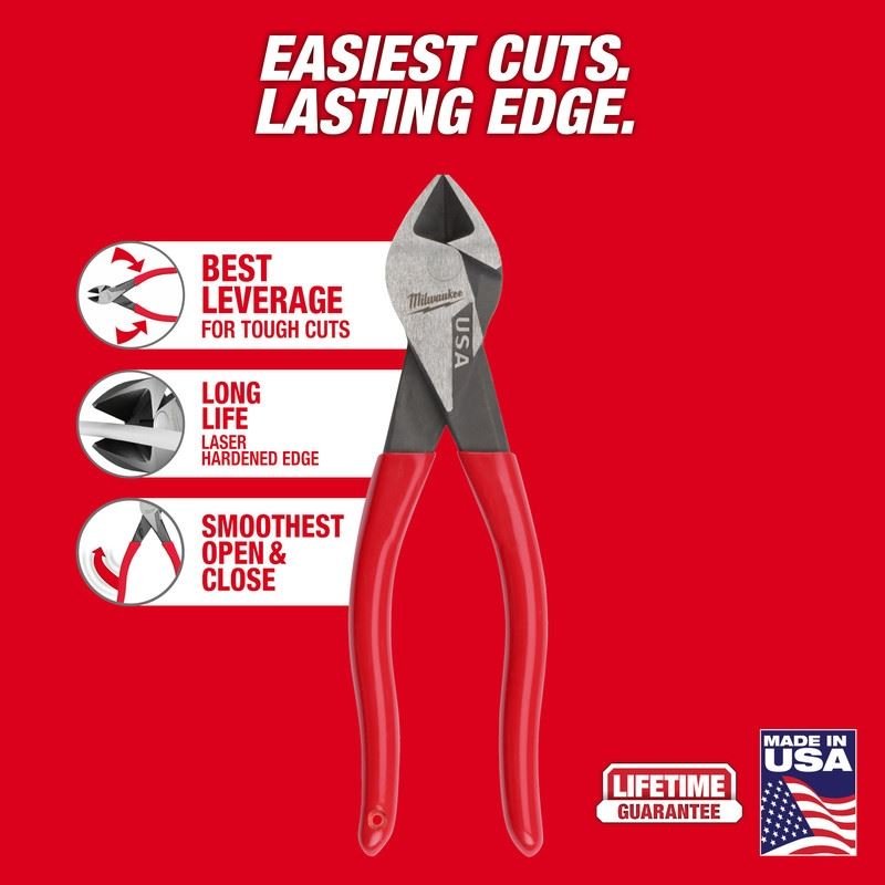 Milwaukee MT507 7in Diagonal Dipped Grip Cutting Pliers (USA) - Mississauga Hardware Centre Inc