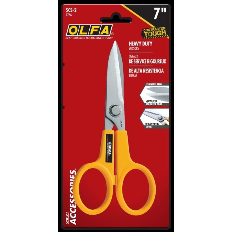 OLFA SCS - 2 7 in Serrated - Edge Stainless Steel Scissors - Mississauga Hardware Centre Inc
