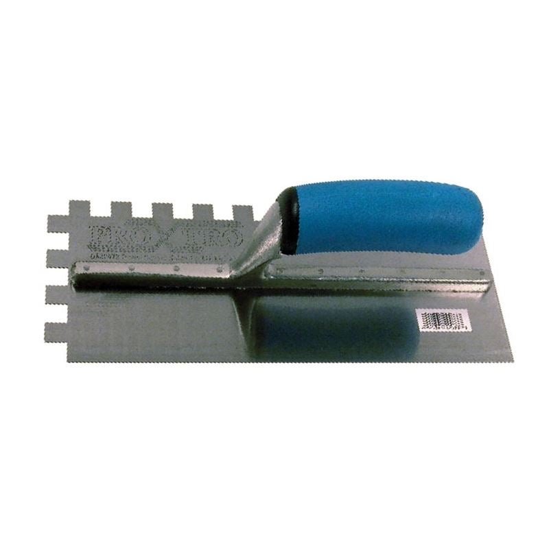 ProXTile 11 in. x 4 1/2 in. Square Notched Trowel with Soft Grip (1/2 in. x 1/2 in. Sq Notch) - Mississauga Hardware Centre Inc