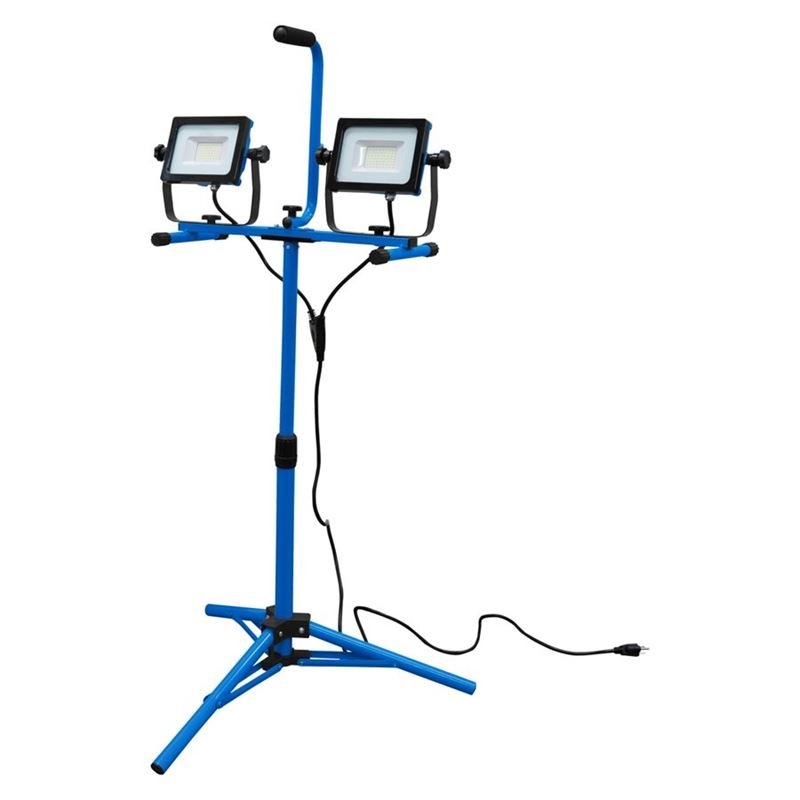 SMD LED Worklight Dual Head W / Tripod & Stand 2x 32W 6000lm - Mississauga Hardware Centre IncToolway140491