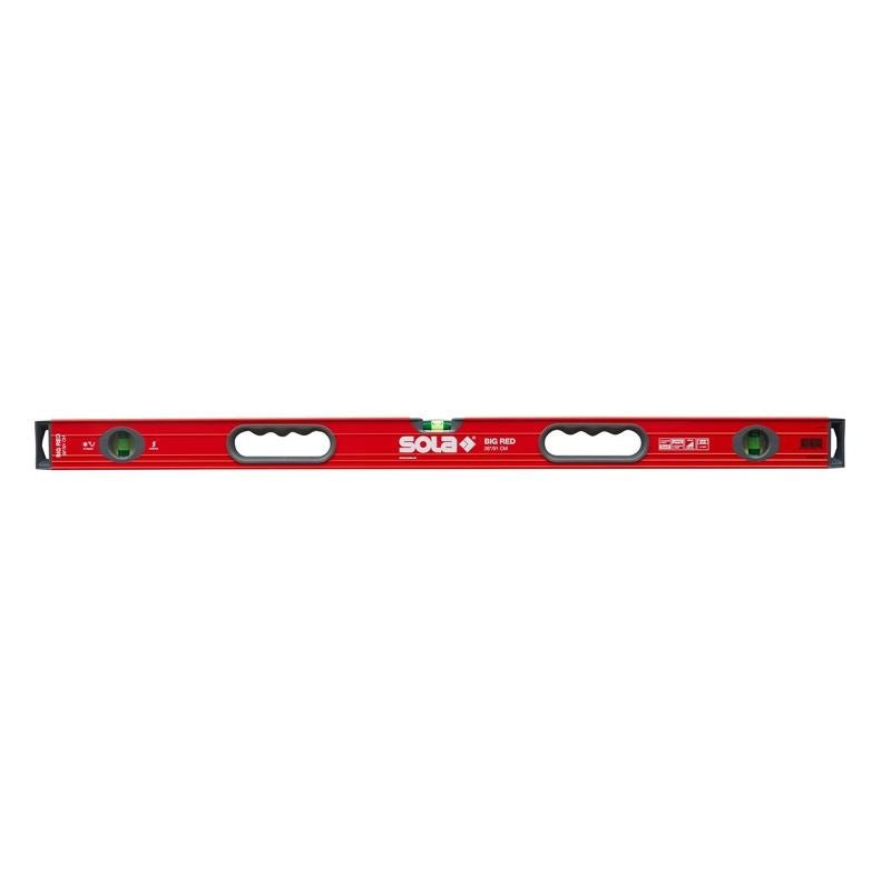 SOLA LSB36 Big Red Box Beam Level, 3 Focus - 60 Vials, 36 in - Mississauga Hardware Centre Inc