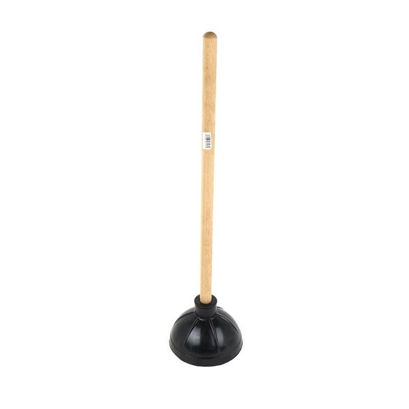 TOILET PLUNGER 8in Cup w / 21in Wooden Handle - Mississauga Hardware Centre Inc