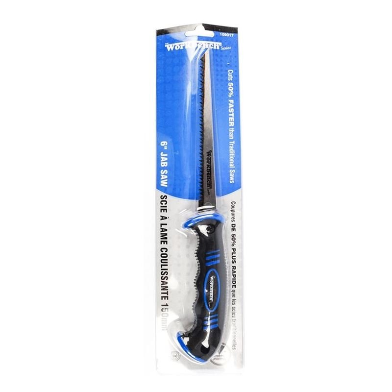 TOOLWAY 109017 Drywall Jab Saw 6in With Rubber Ergo - Grip Handle - Mississauga Hardware Centre Inc
