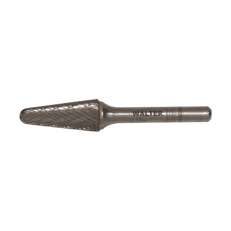 WALTER 01V017 CARBIDE BURR 1/4in Shank Double Cut SL - 1 DC - Mississauga Hardware Centre Inc