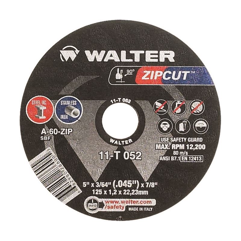 WALTER 11T052 ZIP WHEEL 5in X 3/64 X 7/8in T1 - Mississauga Hardware Centre Inc
