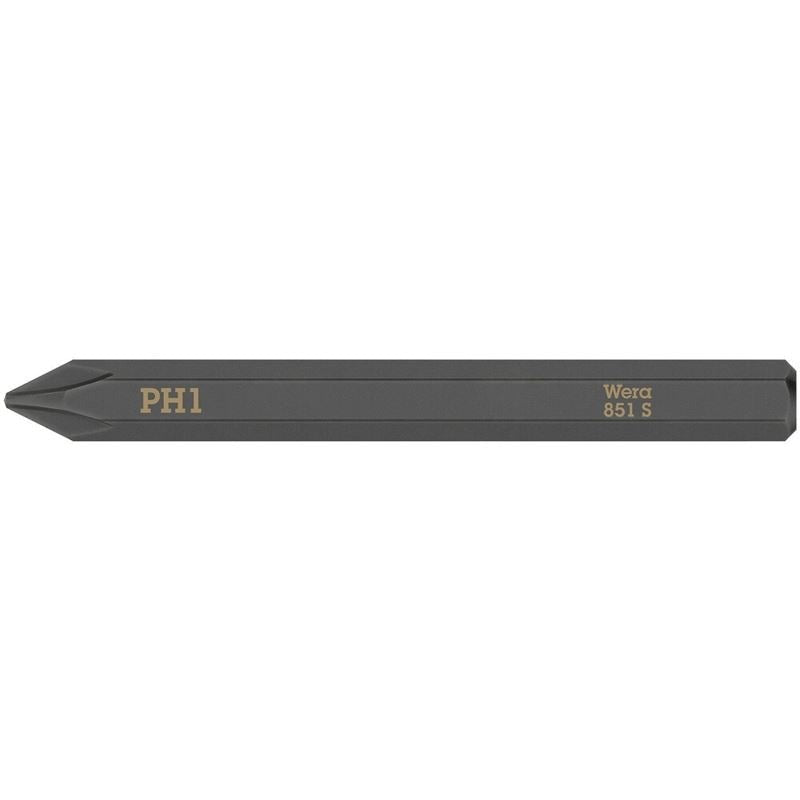 WERA 05018160001 851 S Phillips bits for impact screwdrivers, PH 1 x 70 mm - Mississauga Hardware Centre Inc