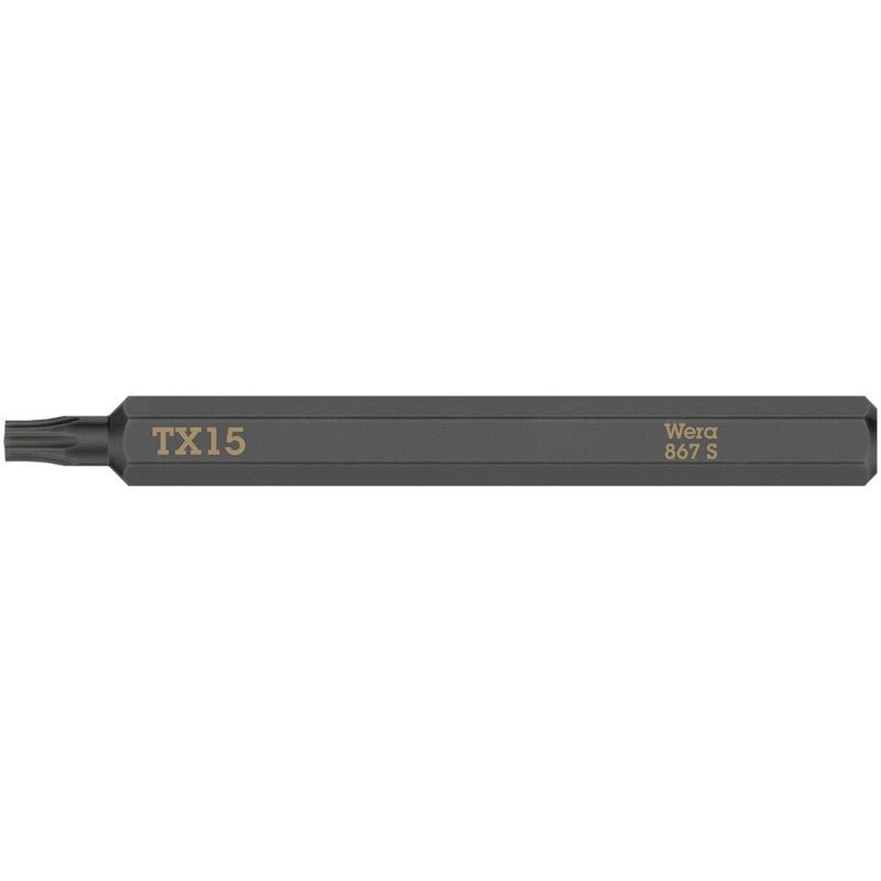 WERA 05018166001 867 S TORX bits for impact screwdrivers, TX 15 x 70 mm - Mississauga Hardware Centre Inc