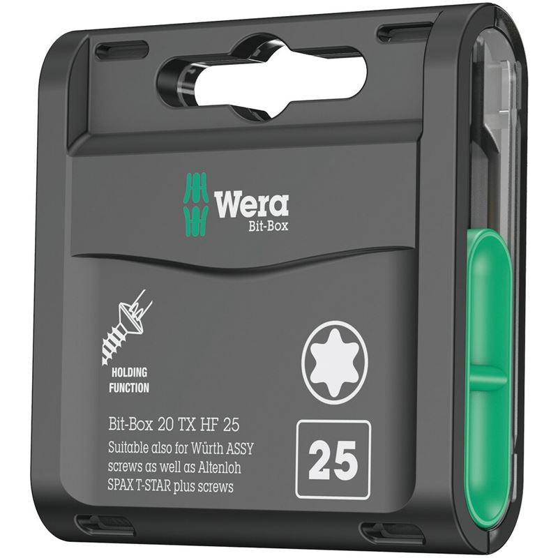 Wera 05057778001 Bit - Box 20 Tx Hf, Tx 25 X 25 Mm, 20 Pieces - Mississauga Hardware Centre Inc