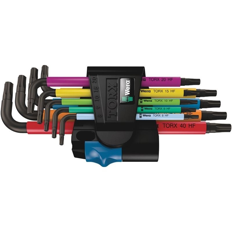 WERA 967/9 TX Multicolour HF 1 L - key set with holding function, 9 pieces - Mississauga Hardware Centre IncWERA TOOLS5024179001