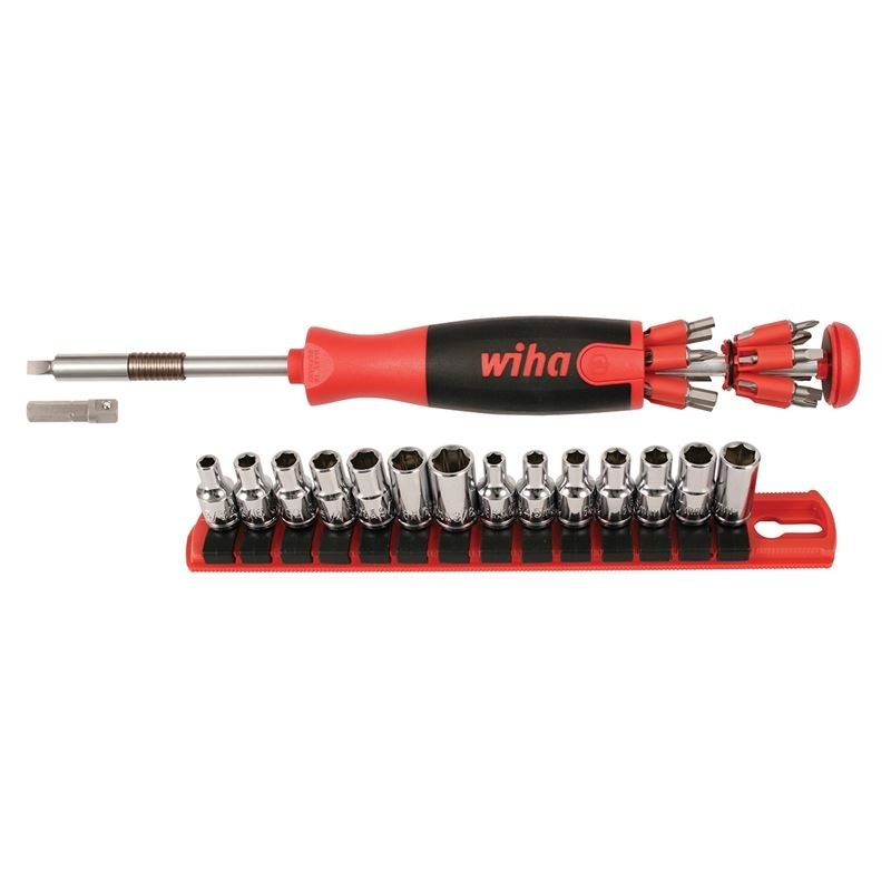 Wiha 26 - in - 1 Ultra Driver Tradesman Socket Set with Square Socket adapter 41 piece set - Mississauga Hardware Centre IncWiha ToolsWIHA-77793