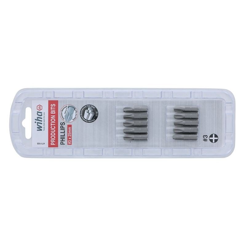 Wiha 3 Phillips Insert Bit Pack of 10 Bits - Mississauga Hardware Centre IncWiha ToolsWIHA-71103