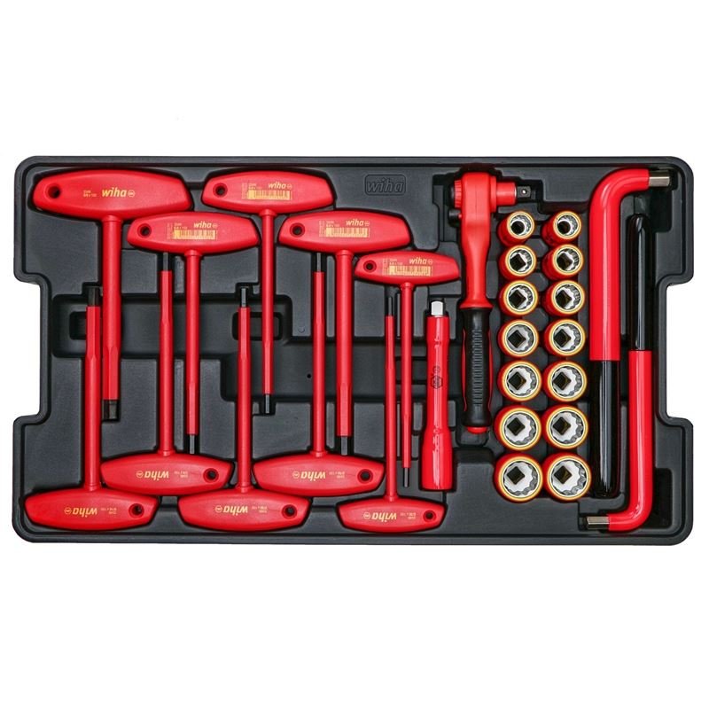 WIHA 32800 80 PIECE MASTER ELECTRICIAN'S INSULATED TOOLS SET IN ROLLING HARD CASE - Mississauga Hardware Centre Inc