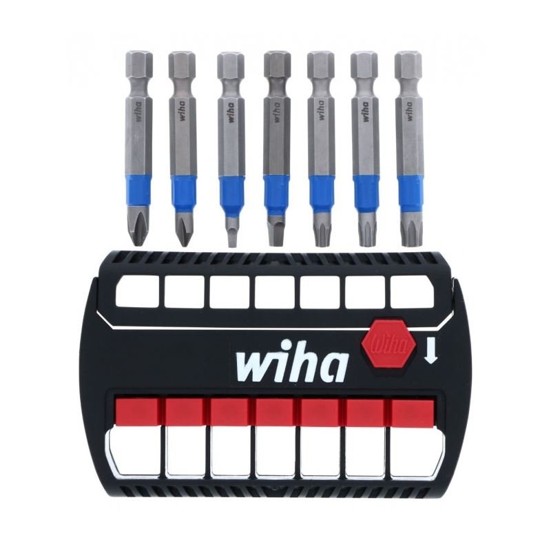 WIHA 70298 7 Piece TerminatorBlue Impact Bit Set - 2 Inch Bits - Mississauga Hardware Centre Inc