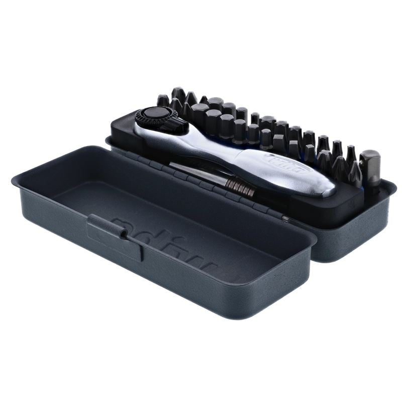 WIHA 76889 32 PIECE GOBOX TERMINATORBLUE MINI RATCHET AND IMPACT BIT SET - Mississauga Hardware Centre Inc