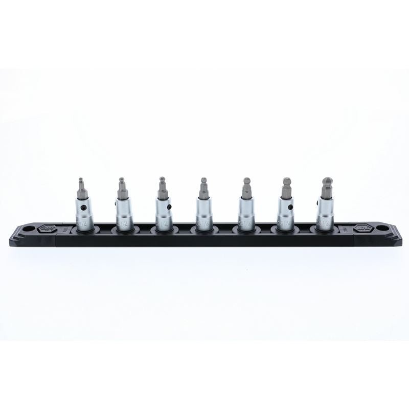 Wiha Ball End Hex Inch Bit Socket 1/4in Square Drive 7 Piece Set - Mississauga Hardware Centre IncWiha ToolsWIHA-71398