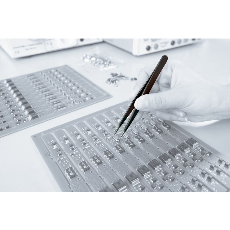 Wiha ESD Safe Tweezers 12 SA SMD - 120mm - Mississauga Hardware Centre IncWiha ToolsWIHA-44521