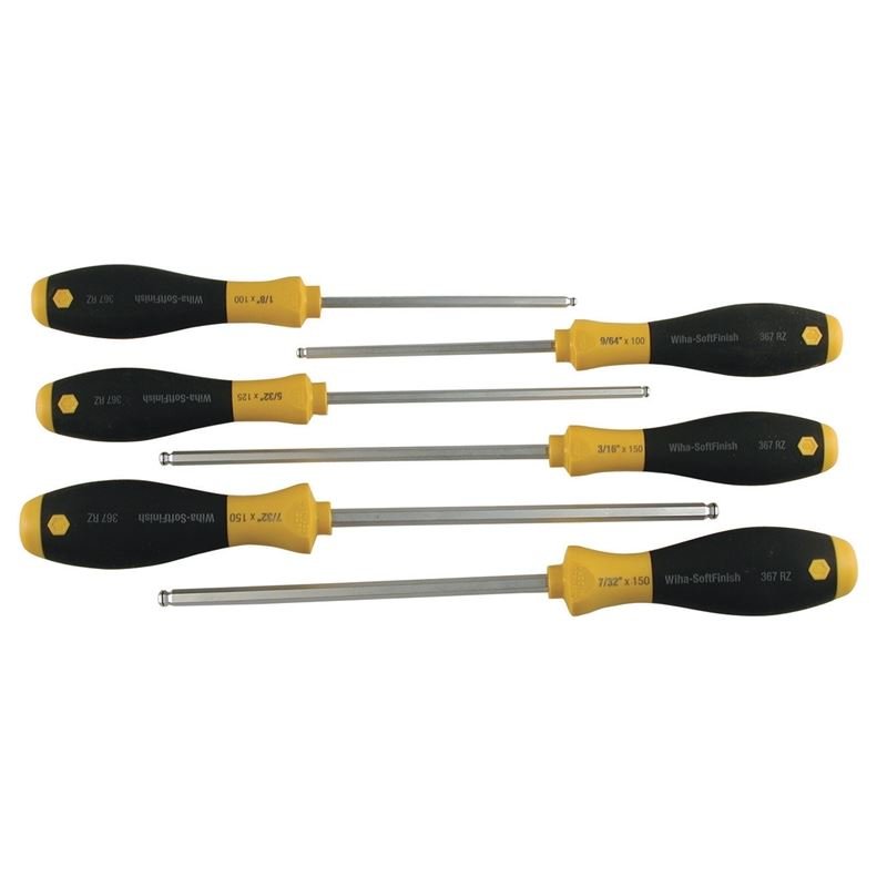 Wiha MagicRing Ball End Inch Screwdriver 6 Piece Set - Mississauga Hardware Centre IncWiha ToolsWIHA-36794