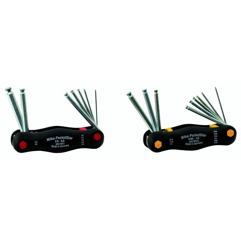 Wiha MagicRing Ball End PocketStar Fold Out Inch and Metric 2 Pack - Mississauga Hardware Centre IncWiha ToolsWIHA-66997