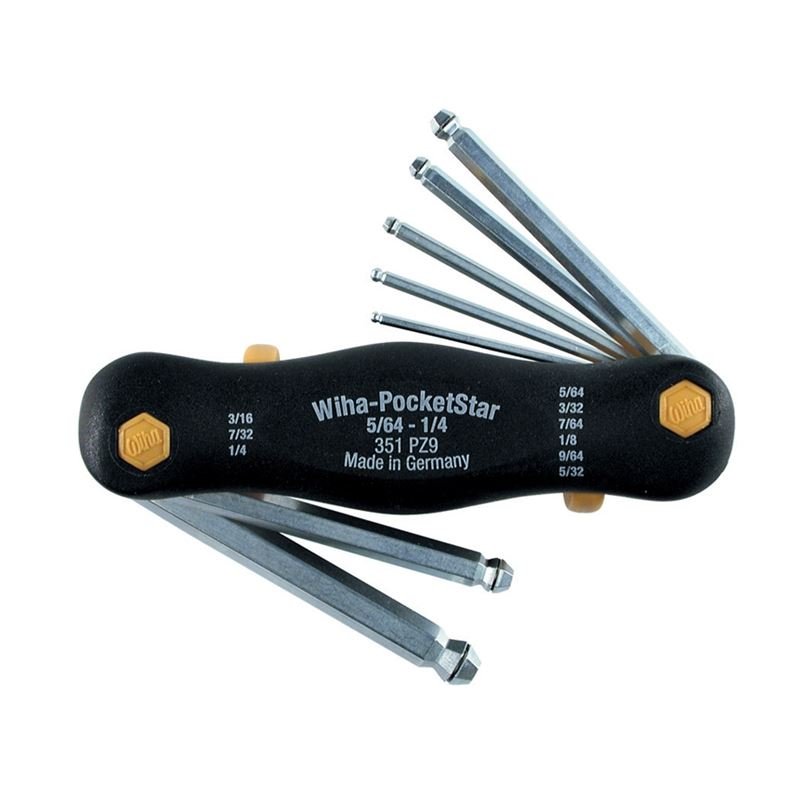 Wiha MagicRing PocketStar Ball End Hex Fold Out Inch 9 Piece Set - Mississauga Hardware Centre IncWiha ToolsWIHA-36997