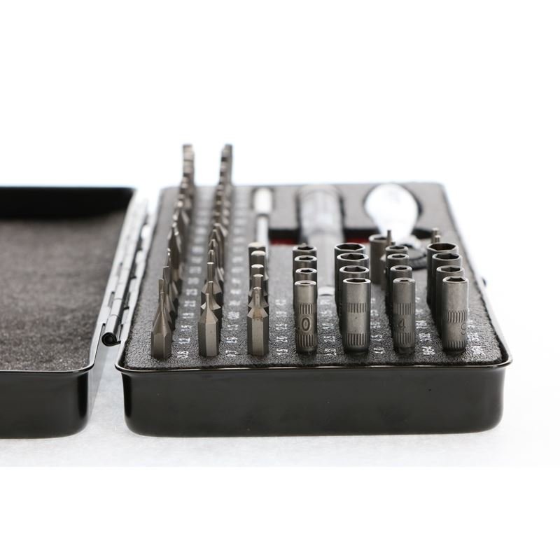 Wiha Master Tech 65 Piece Set - ESD Handle, Mini Ratchet and MicroBits In Metal Storage Box - Mississauga Hardware Centre IncWiha ToolsWIHA-75965