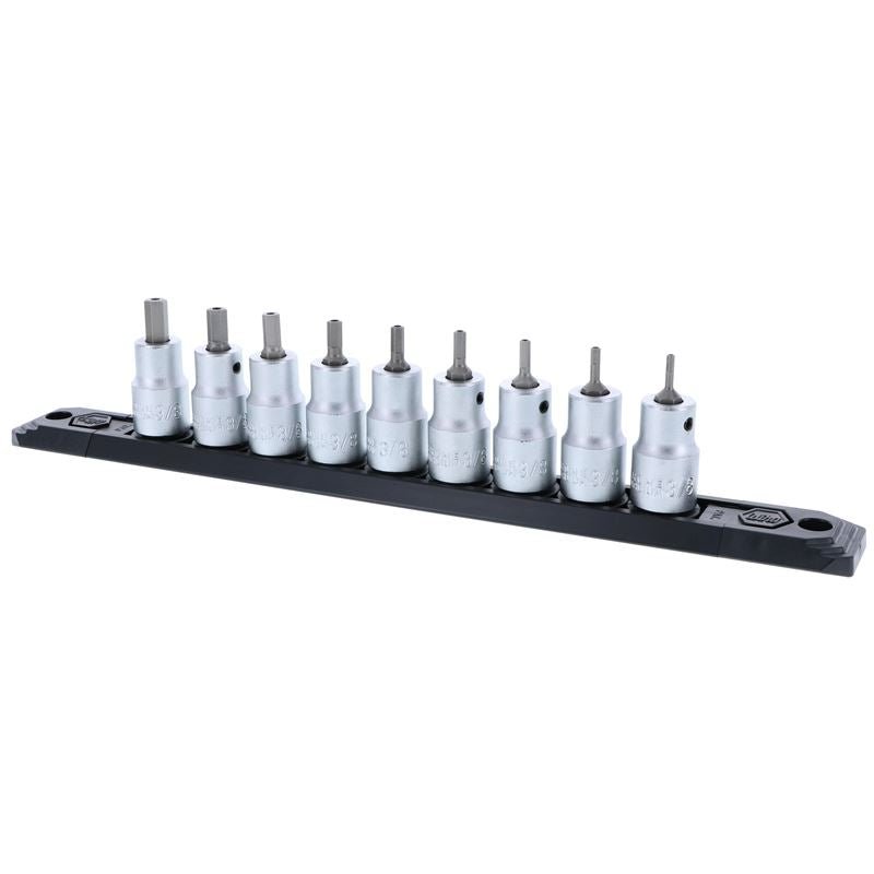Wiha Security Hex Inch Bit Socket 3/8in Square Drive 9 Piece Set - Mississauga Hardware Centre IncWiha ToolsWIHA-71999