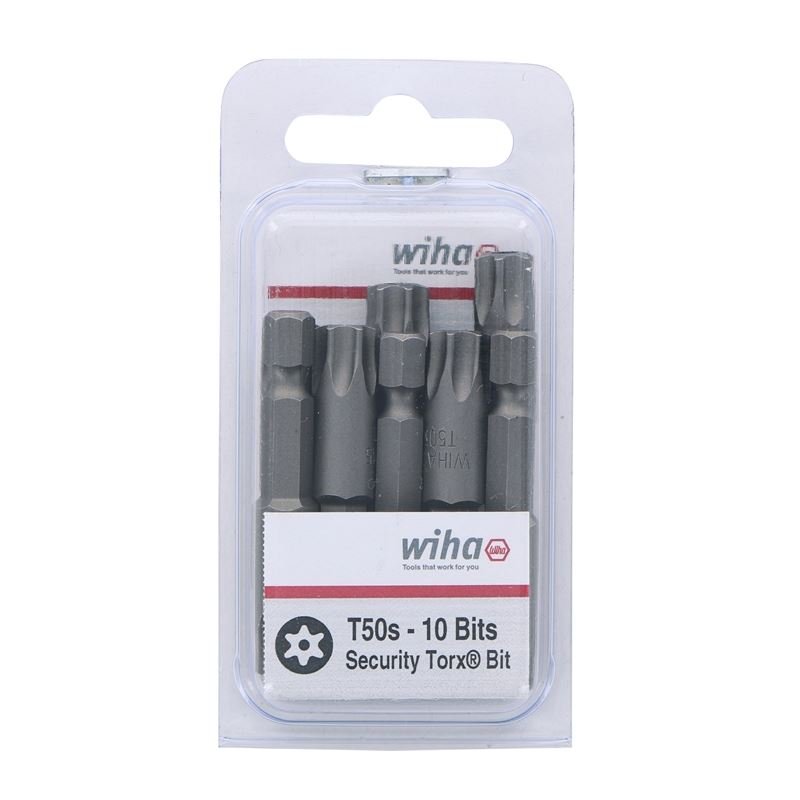 Wiha Security Torx Power Bit T50s Pack of 10 Bits - Mississauga Hardware Centre IncWiha ToolsWIHA-70550