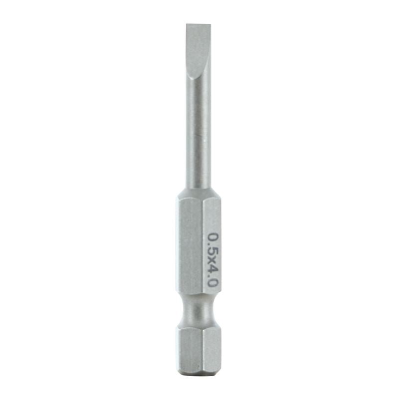 Wiha Slotted Power Bit 4.0 x .5 x 50mm Pack of 10 Bits - Mississauga Hardware Centre IncWiha ToolsWIHA-74009