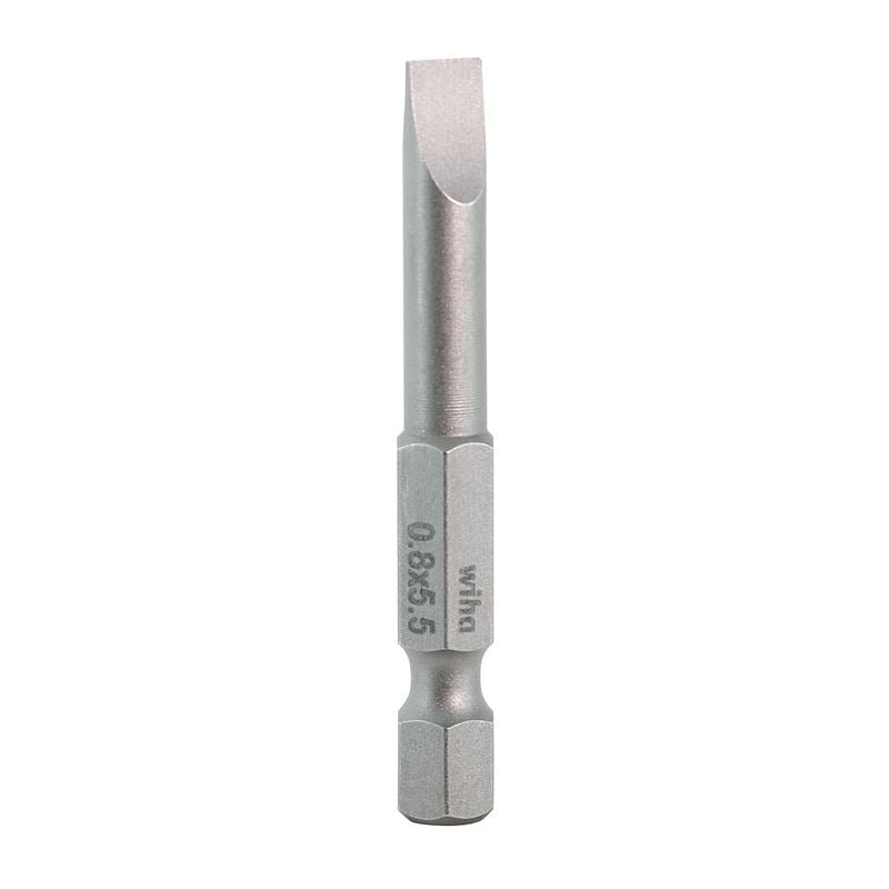 Wiha Slotted Power Bit 5.5 x 50mm Pack of 10 Bits - Mississauga Hardware Centre IncWiha ToolsWIHA-74015