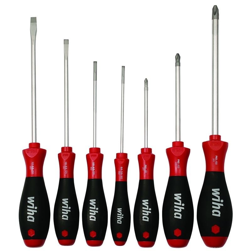 Wiha SoftFinish Slotted and Phillips Screwdriver Set 7 - Piece - Mississauga Hardware Centre IncWiha ToolsWIHA-30278