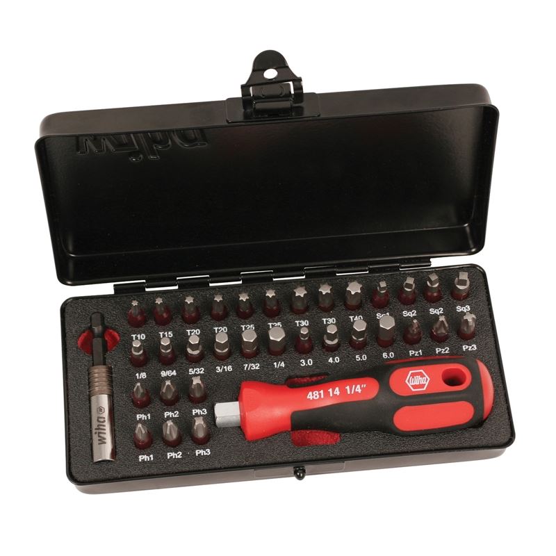 Wiha Terminator 34 Piece Impact Set In Steel storage box - Mississauga Hardware Centre IncWiha ToolsWIHA-76899