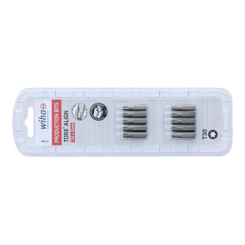 Wiha Torx Align Insert Bit T30 x 25mm Pack of 10 Bits - Mississauga Hardware Centre IncWiha ToolsWIHA-71546