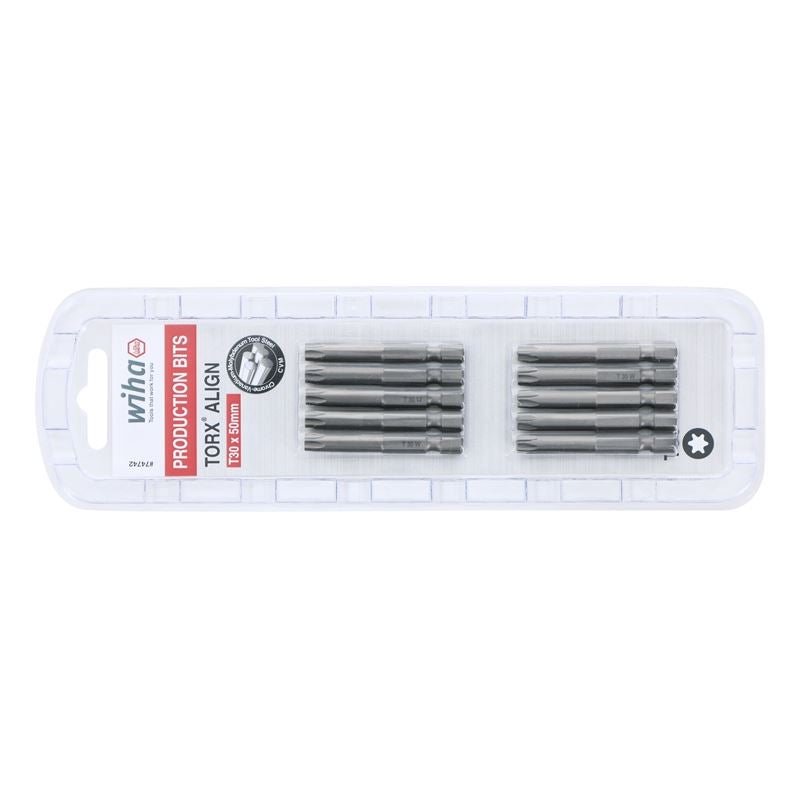 Wiha Torx Align Power Bit T30 x 50mm Pack of 10 Bits - Mississauga Hardware Centre IncWiha ToolsWIHA-74742