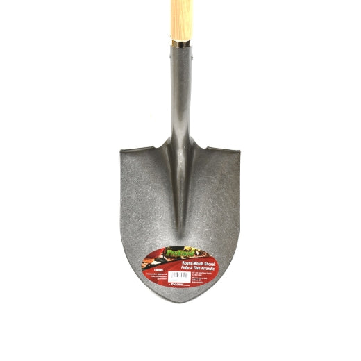 Pro Yard 130505 Shovel Round Point 58in x 8-1/2in Blade Wood L-Handle