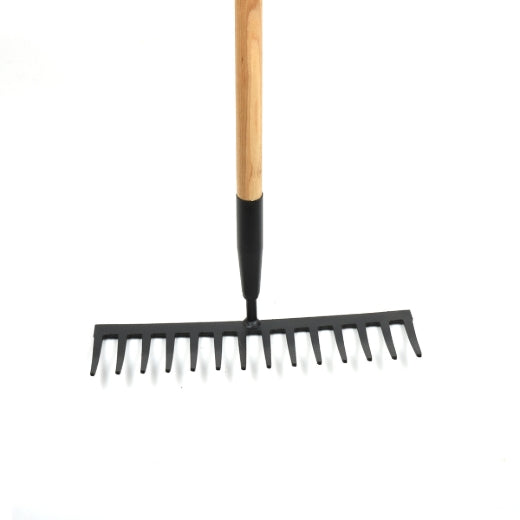 Pro Yard 130521 Asphalt Levelling Rake 56-1/2in 14-Carbon Steel Tine Hardwood Handle