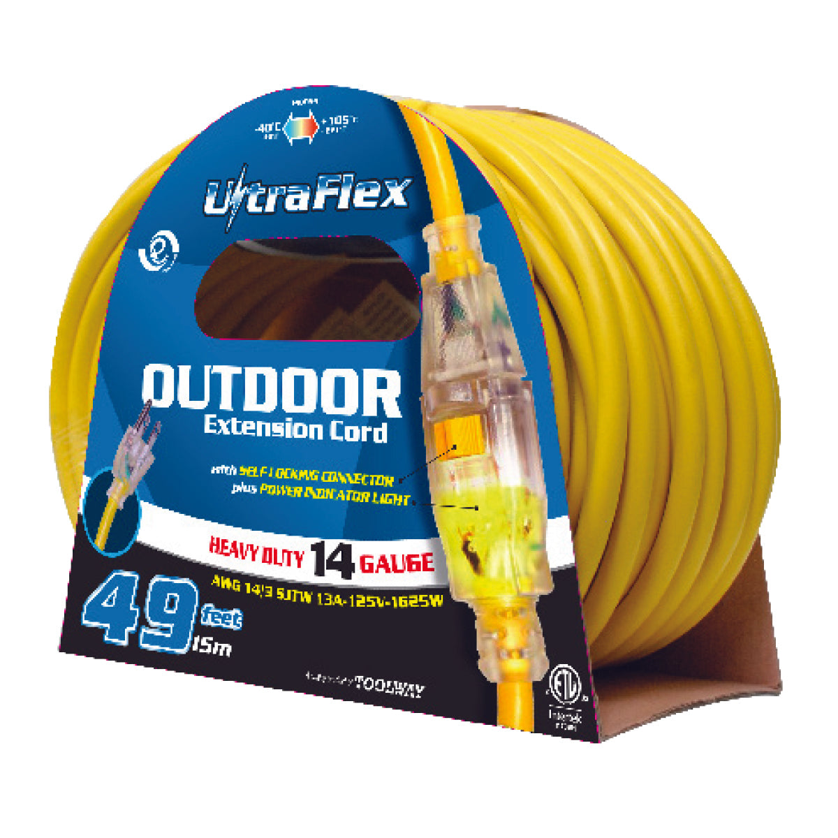 Toolway 14/3 Single Tap Extension Cord