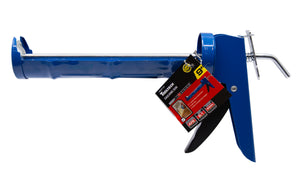 Tooltech 160001 Cradle-Style Caulking Gun with Auto Flow Stop 9in Blue