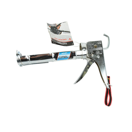 Tooltech 160002 Cradle-Style Chrome Barrel Caulking Gun 9in