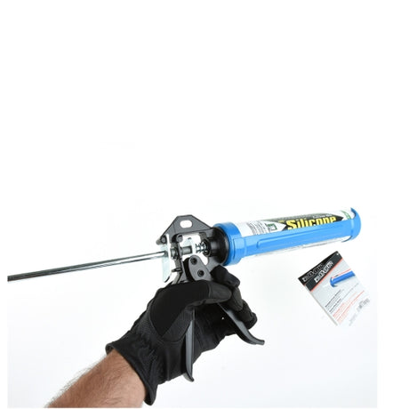 Tooltech 160004 Pro Heavy Duty Cradle-Style Caulking Gun with Auto Flow Stop 9"