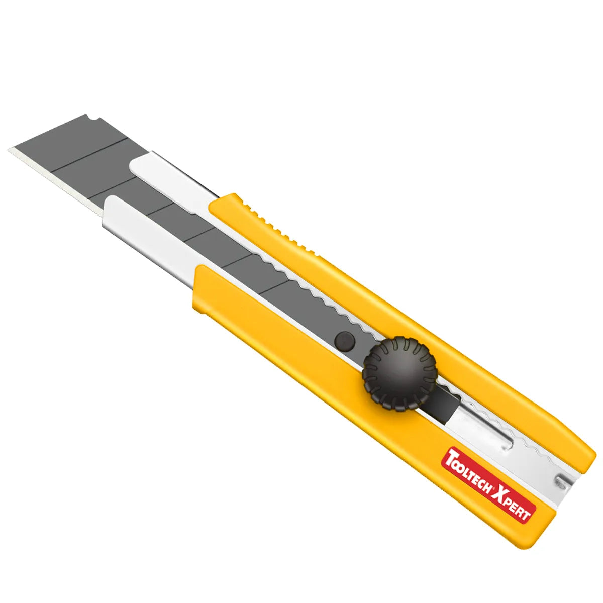 Tooltech 190085 Heavy Duty Snap-Off Utility Knife with Ratchet Lock