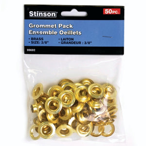 Stinson 399692 Brass Eyelet Grommets for Tarps 3/8in 50Pk