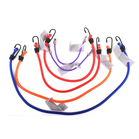 Stinson Cargo 406100 6PK Tie Down Bungee Stretch Cord Assorted