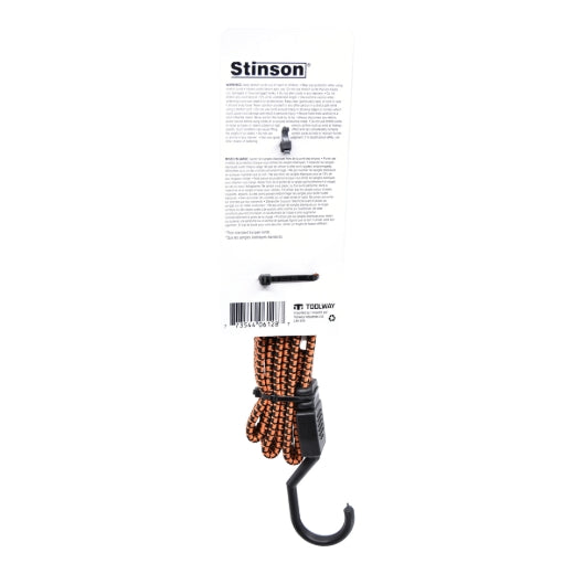 Stinson Cargo 406128 Tie Down Flat Stretch Cord 3/4in x 36in Orange