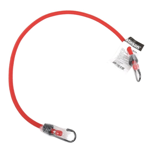 Stinson Cargo 406174 Tie Down Braided Bungee Stretch Cord 24in Red