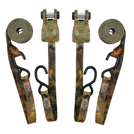 Stinson Cargo 406178 2PK Tie Down Ratchet 1in x 15ft 500lb Camouflage