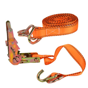 Stinson Cargo 406392 Tie Down Ratchet Strap with J-Hooks 1in x 16ft 800lb