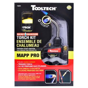 Tooltech 715074 HAZ Torch Kit High Heat w/Mapp Pro Gas