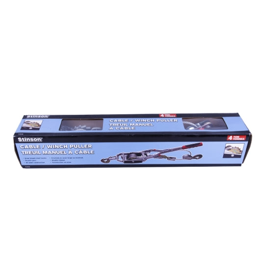 Stinson Cargo 718104 Cable / Winch Hand Puller With Double Gear 4 Ton