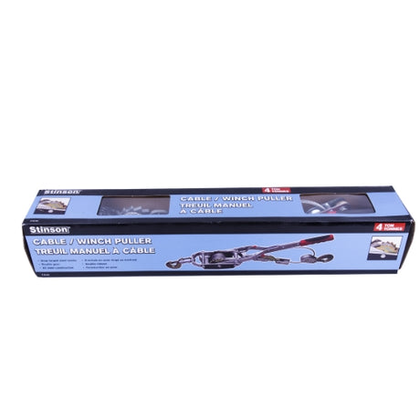 Stinson Cargo 718104 Cable / Winch Hand Puller With Double Gear 4 Ton