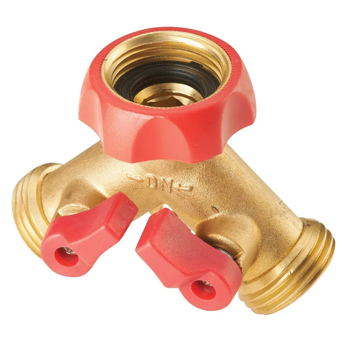 Toolway  Brass Hose Y Control Valve with Shut-off Levers