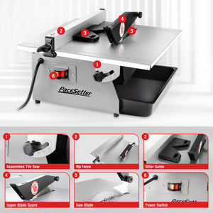 PaceSetter 7in Portable Tile Saw